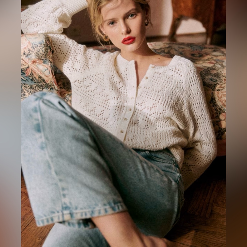 Sezane Capucine Cotton Cardigan